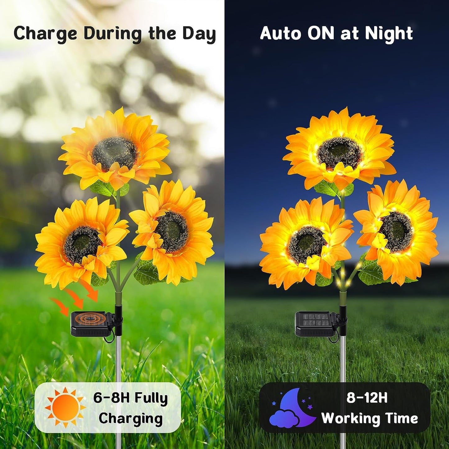 Sunflower Solar Lights hookupcart