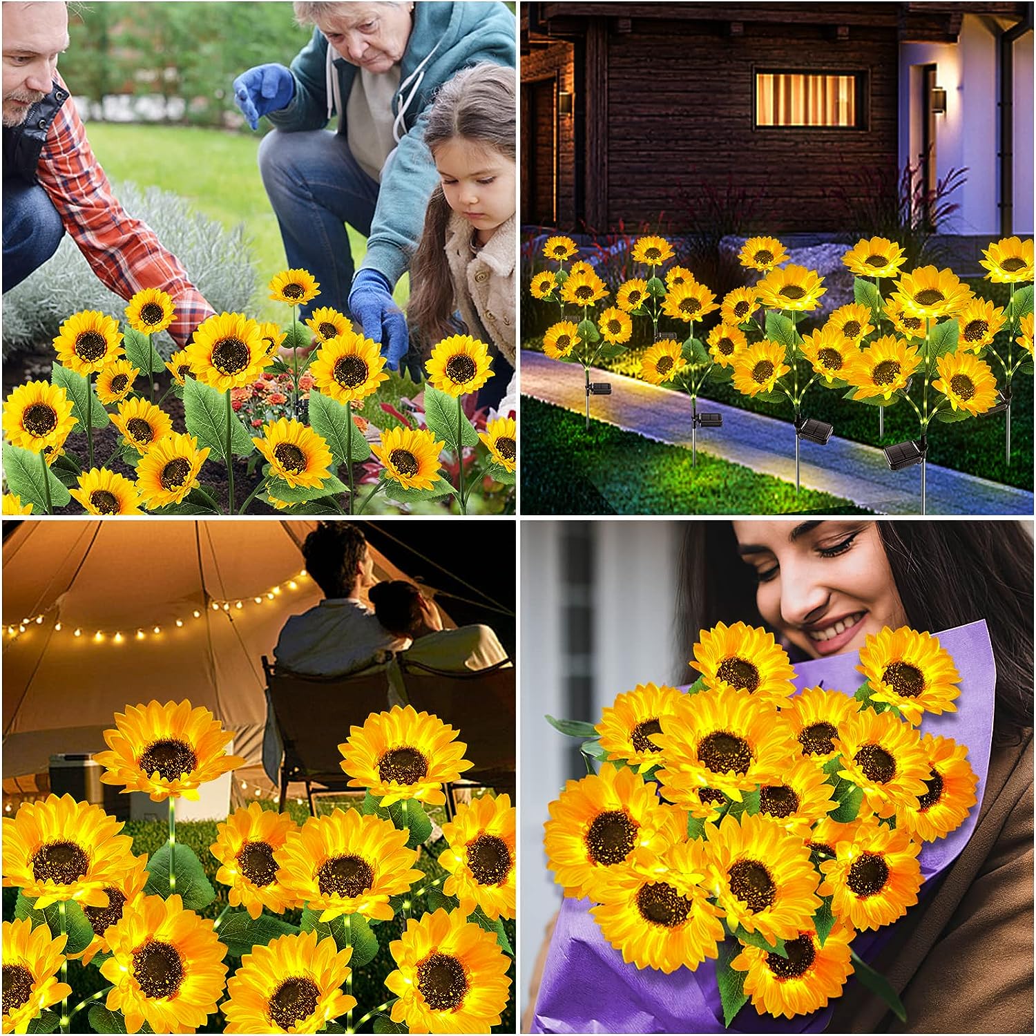 Sunflower Solar Lights hookupcart