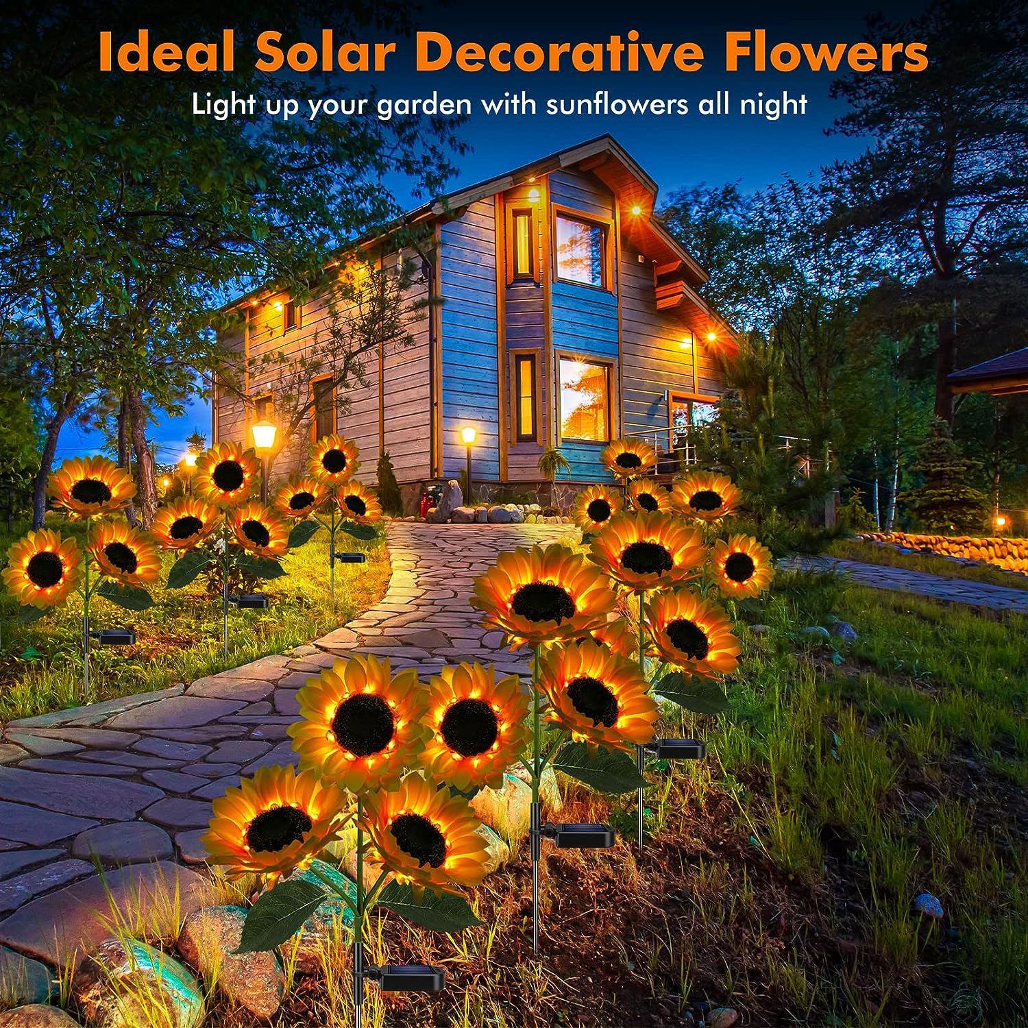 Sunflower Solar Lights hookupcart