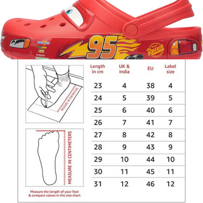 Unisex Disney Lightning McQueen Crocs