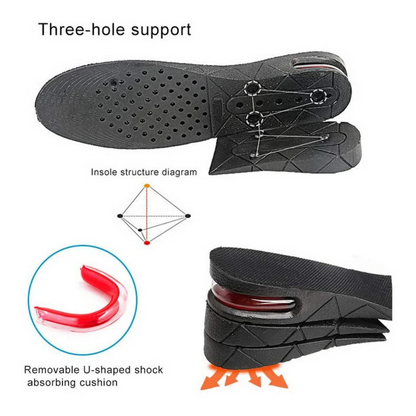 Pair of Height Increase Insoles | Air Cushion Elevator Shoe | 3-9 cm Insoles