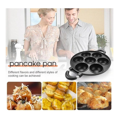 Cast Iron 7-Hole Cooking Pan | Non Stick Pan