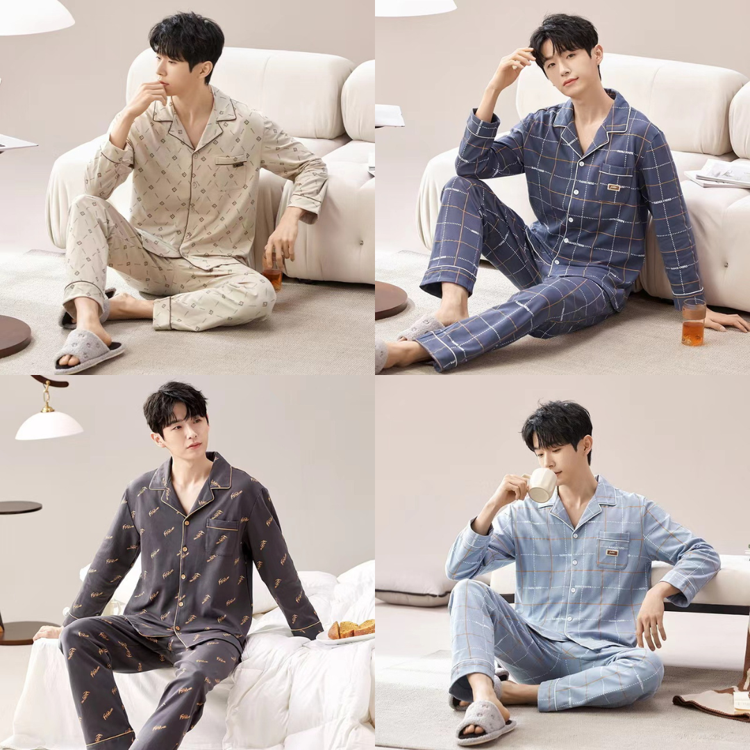 Men's Pajama Set | Long Sleeve Comfortable Set For Men