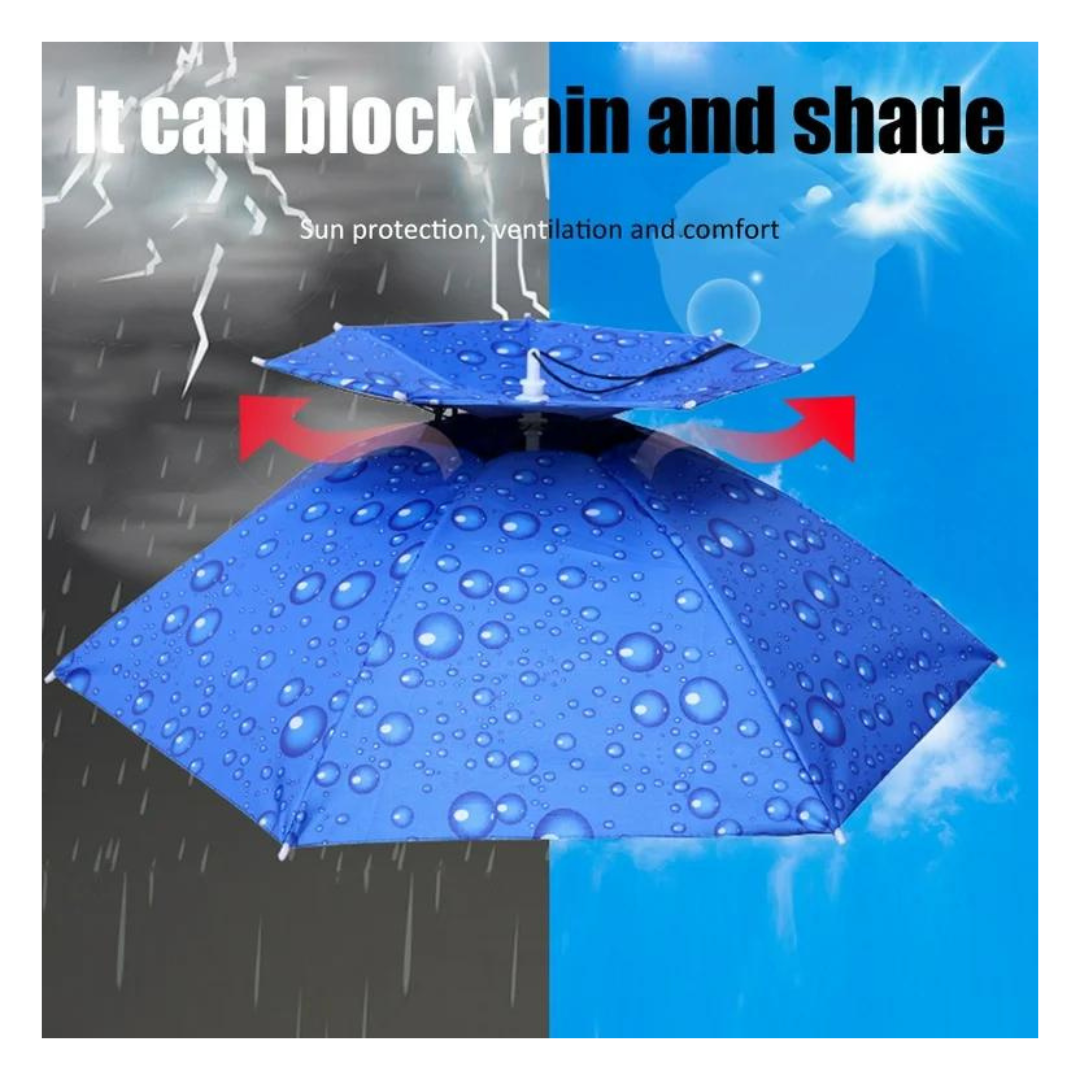 Double Layer Umbrella Hat - Protection from Sun and Rain