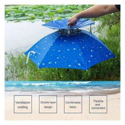 Double Layer Umbrella Hat - Protection from Sun and Rain