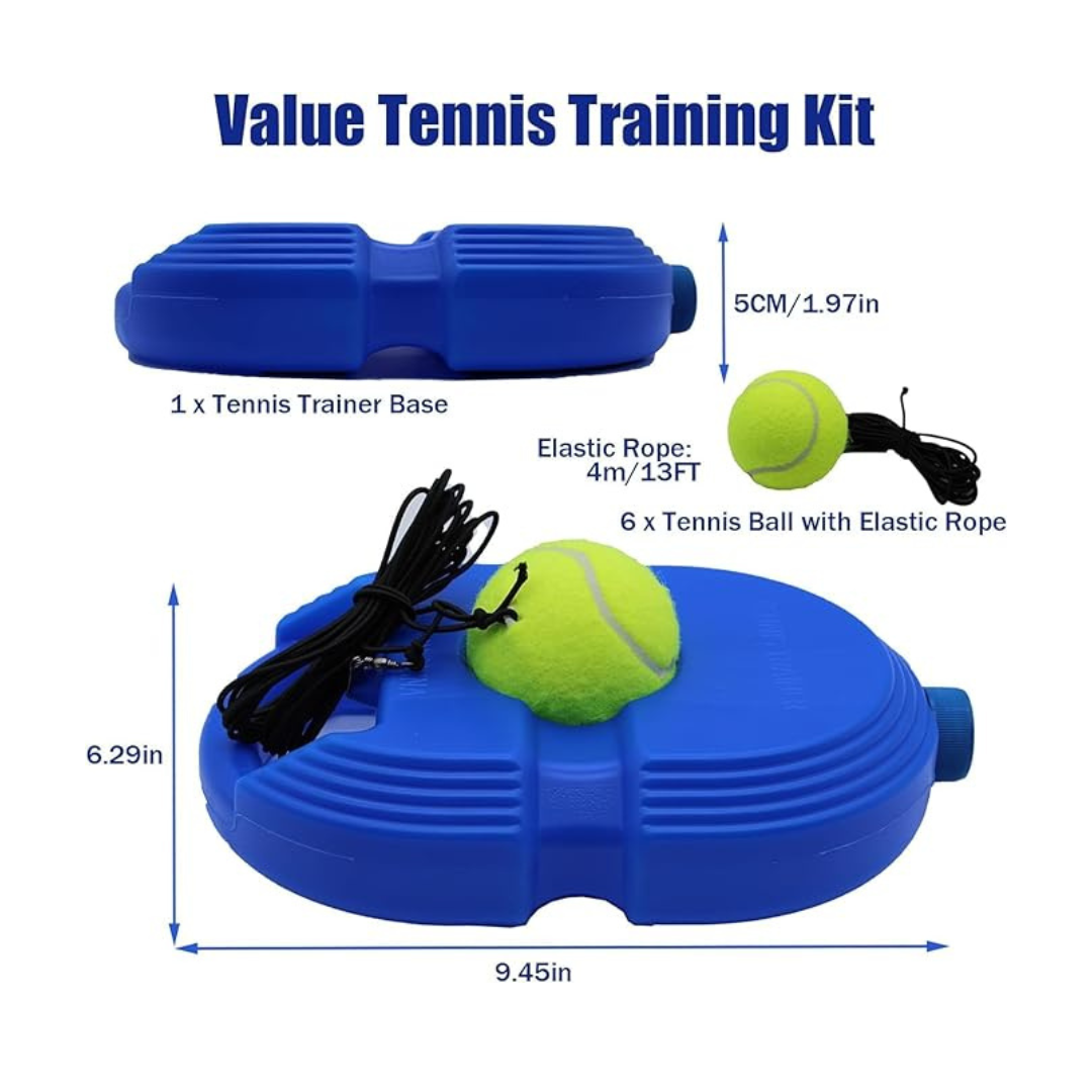 Tennis and Cricket Trainer Rebound Ball | Solo Training for Beginners Garden Self Practice