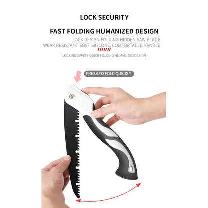 Carbon Steel Folding Saw | Hand Saw with Secure Lock