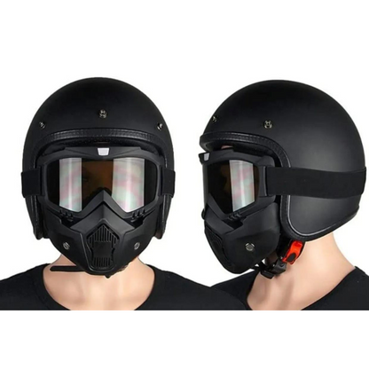 Goggles with Detachable Face Mask for Helmet