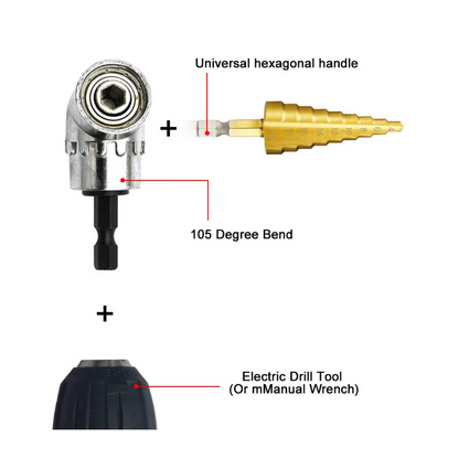 105 Degree Right Angle Drilling Corner Drill Extension