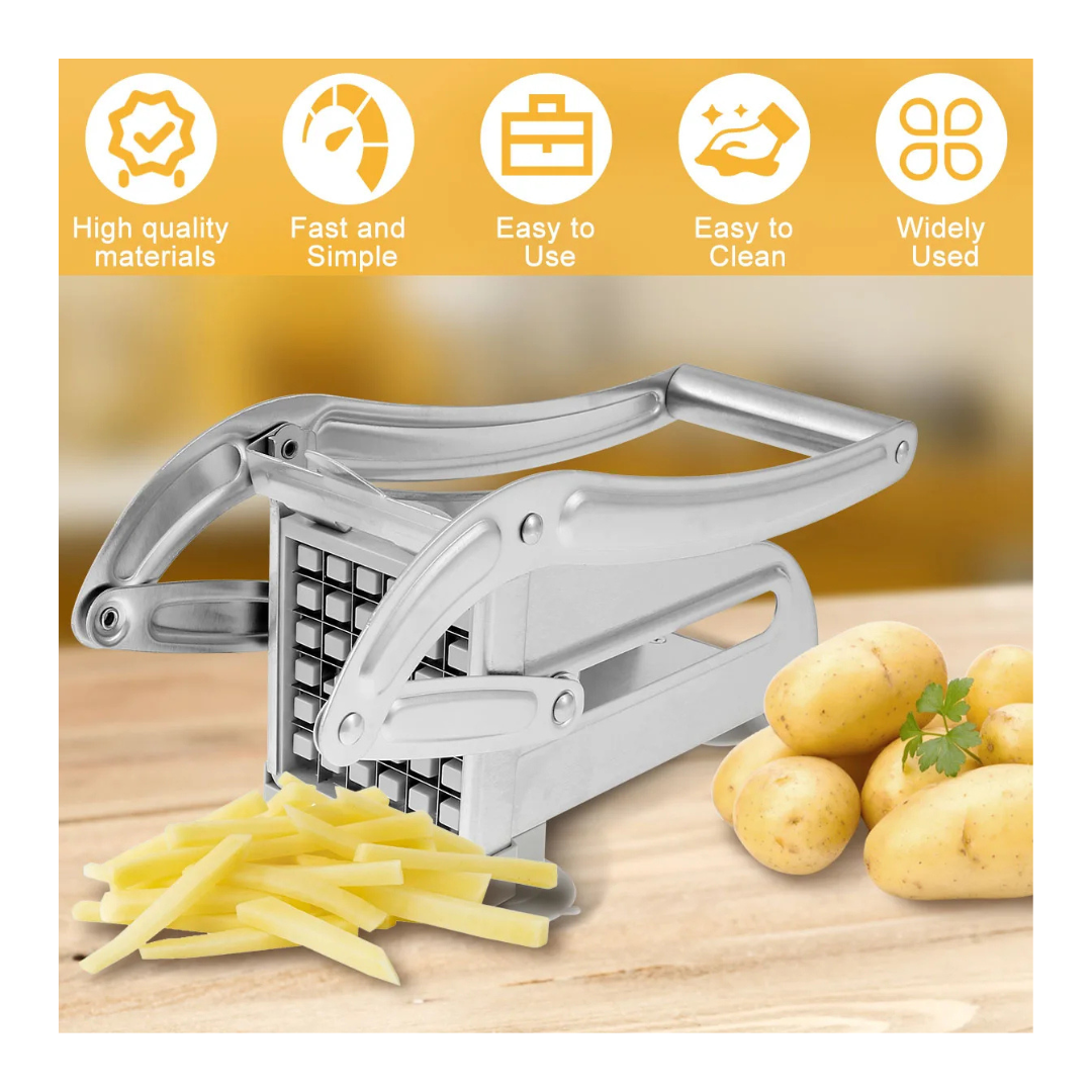 Stainless Steel Potato Slicer | Manual Vegetable Cutter