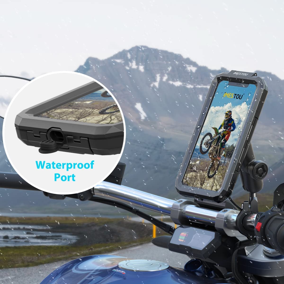 Waterproof phone 2024 holder for bike