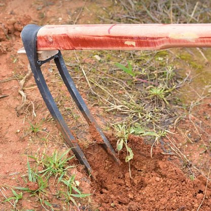 Two-Toothed Weed Remover & Soil Loosening Tool