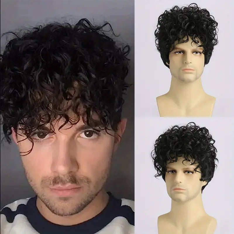 Men's Natural Hair Wig for Daily Use | Full Head Hair Wig - hookupcart