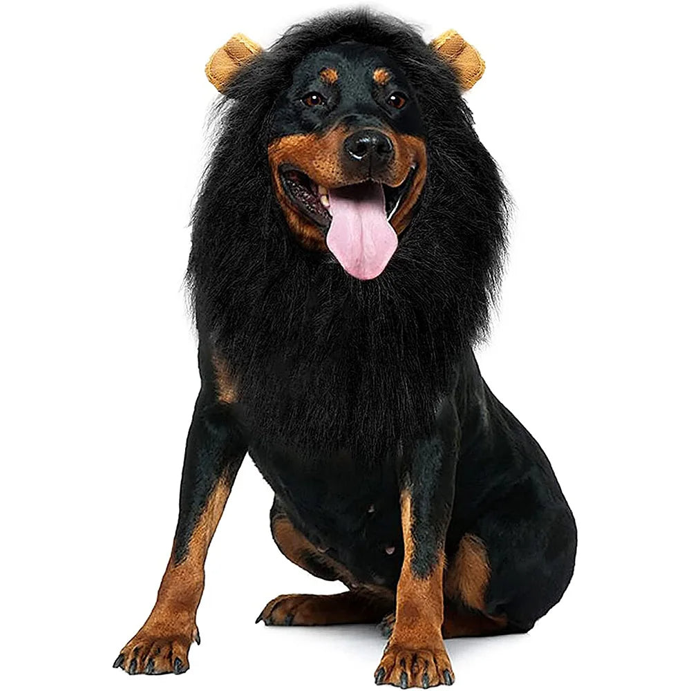 Universal Cute Dog Lion Mane | Realistic Lion Wig For Medium to Large Dogs With Ear