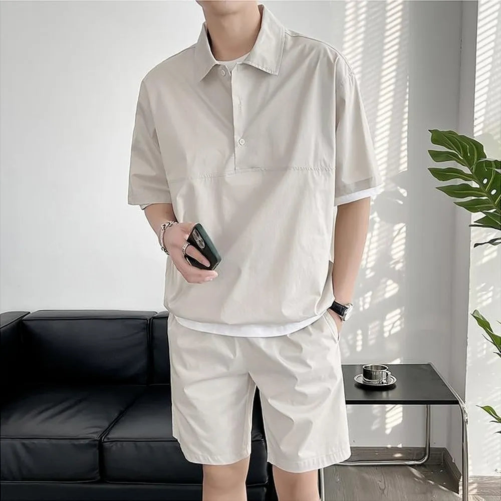 T-shirt and Shorts set for Men + Shorts Men's Summer Sportswear Set