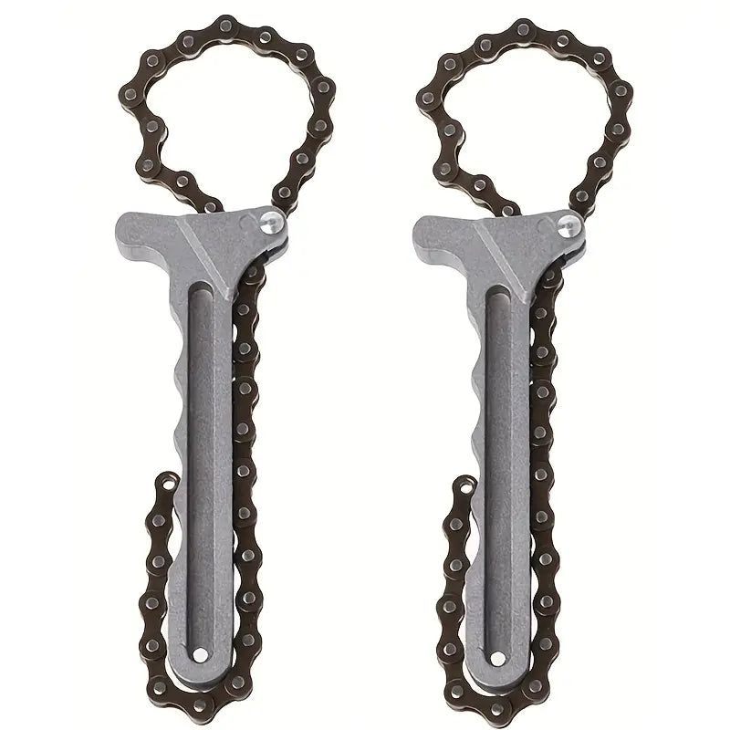 Universal Chain Wrench | Heavy-Duty Chain Wrench Oil Filter Tool