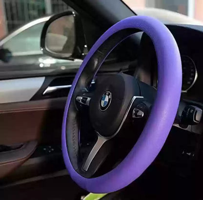 Universal Car Silicone Steering Wheel Cover | Elastic | Non-Slip | Soft Multi-Color