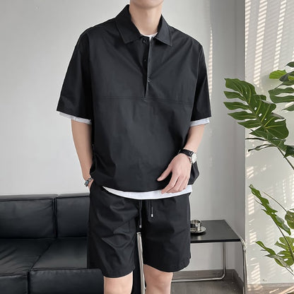 T-shirt and Shorts set for Men + Shorts Men's Summer Sportswear Set