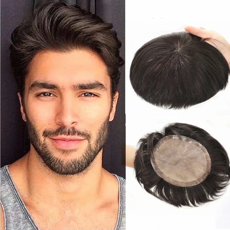 Toupee Men's Hair Patch Male Wig