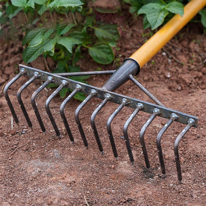 High Carbon Steel Nail Rake: Multifunctional Garden Tool