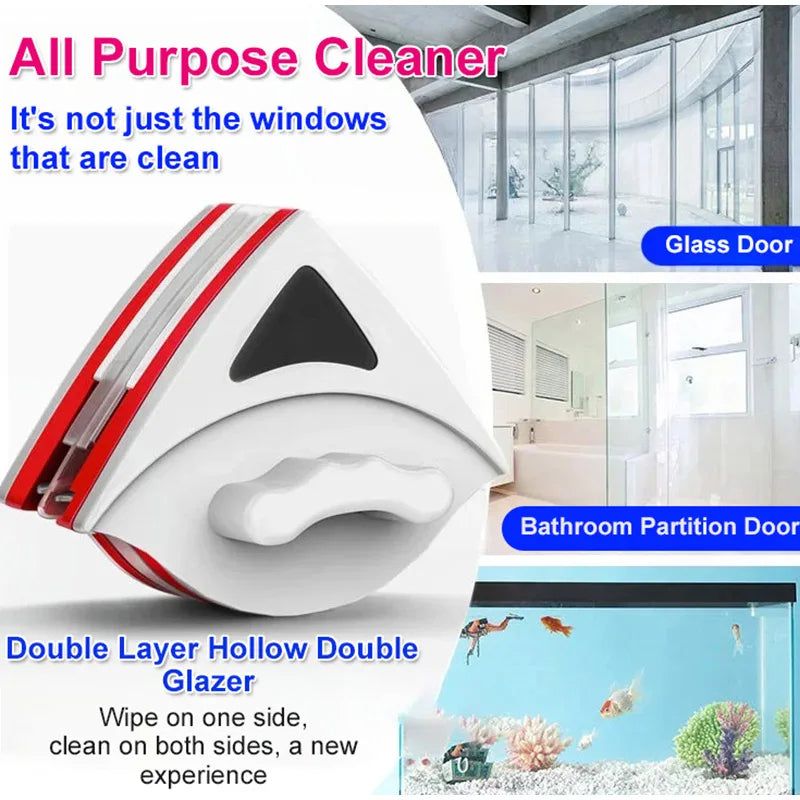 Magnetic Double-Sided Window Cleaner | Magnetic Window Cleaning Set for High Rise Window Cleaning Set - hookupcart