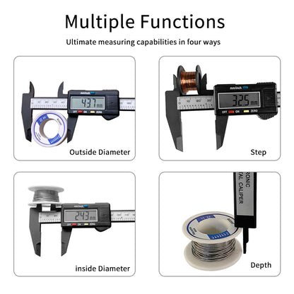 150mm/100mm Electronic Digital Caliper | Micrometer Measuring Tool | Digital Ruler