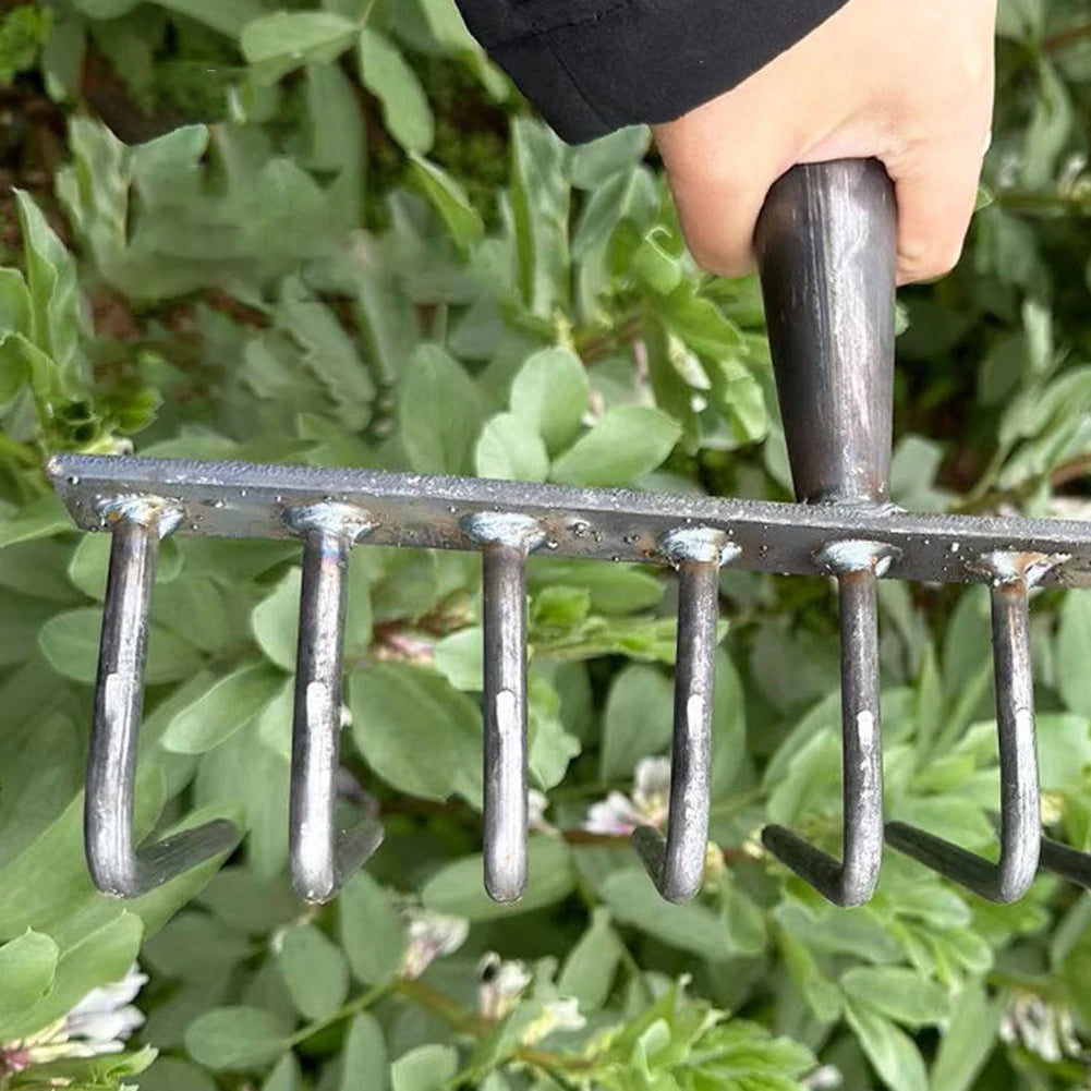 High Carbon Steel Nail Rake: Multifunctional Garden Tool