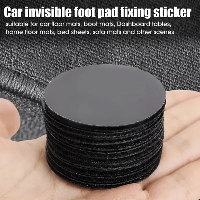 10 Pcs Double Faced Adhesive Hook And Loop Tape | For Car, Home and Office