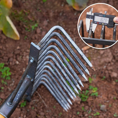 High Carbon Steel Nail Rake: Multifunctional Garden Tool