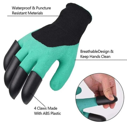 Garden Gloves with Claws | Gloves For Planting, Gardening, Farming| Waterproof Gloves