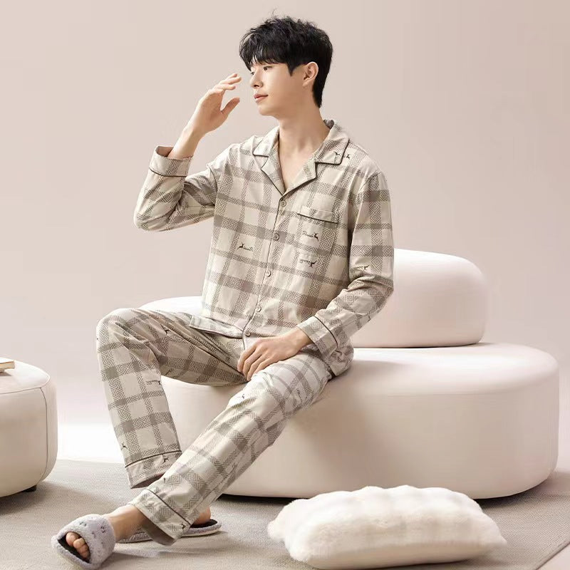 Men's Pajama Set | Long Sleeve Comfortable Set For Men