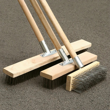 Stainless Steel Outdoor Broom Brush | Long Handle Floor brush