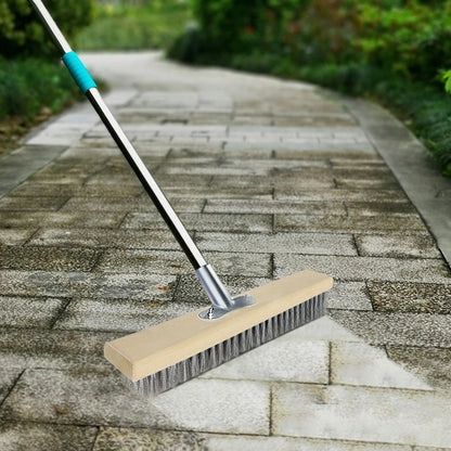 Stainless Steel Outdoor Broom Brush | Long Handle Floor brush