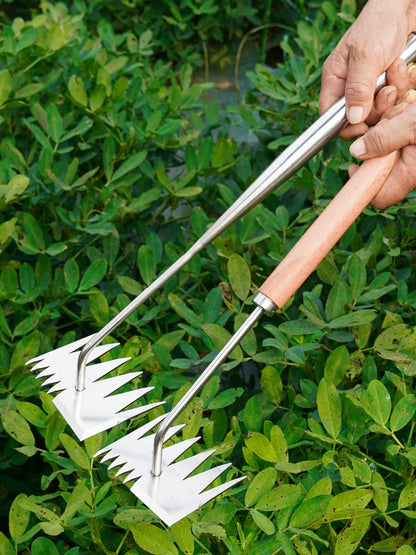 Garden Manganese Steel Weeders: Effortlessly Tackle Grass Rooting and Loosen Soil