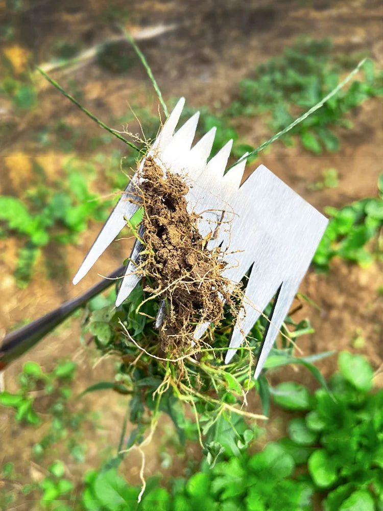 Garden Manganese Steel Weeders: Effortlessly Tackle Grass Rooting and Loosen Soil