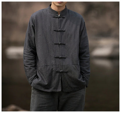 Shirt + Pajama Set Traditional Chinese Linen
