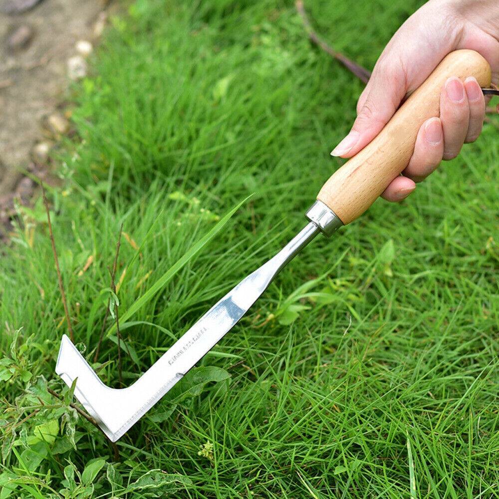 L Shaped 2 in 1 Crack Weeder and Vegetable Sickle