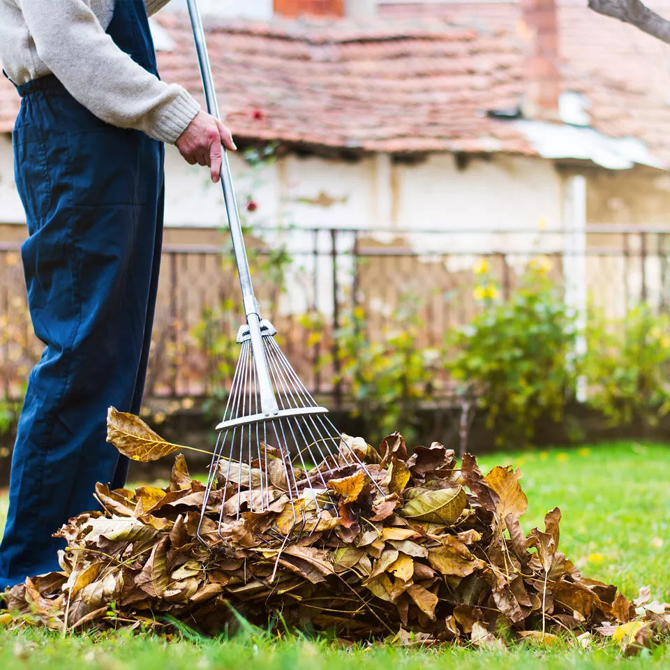 22-Tooth Garden Leaf Rake | Home Garden Ripper Tool