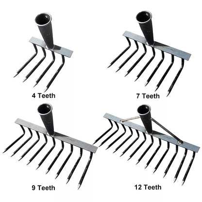 High Carbon Steel Nail Rake: Multifunctional Garden Tool