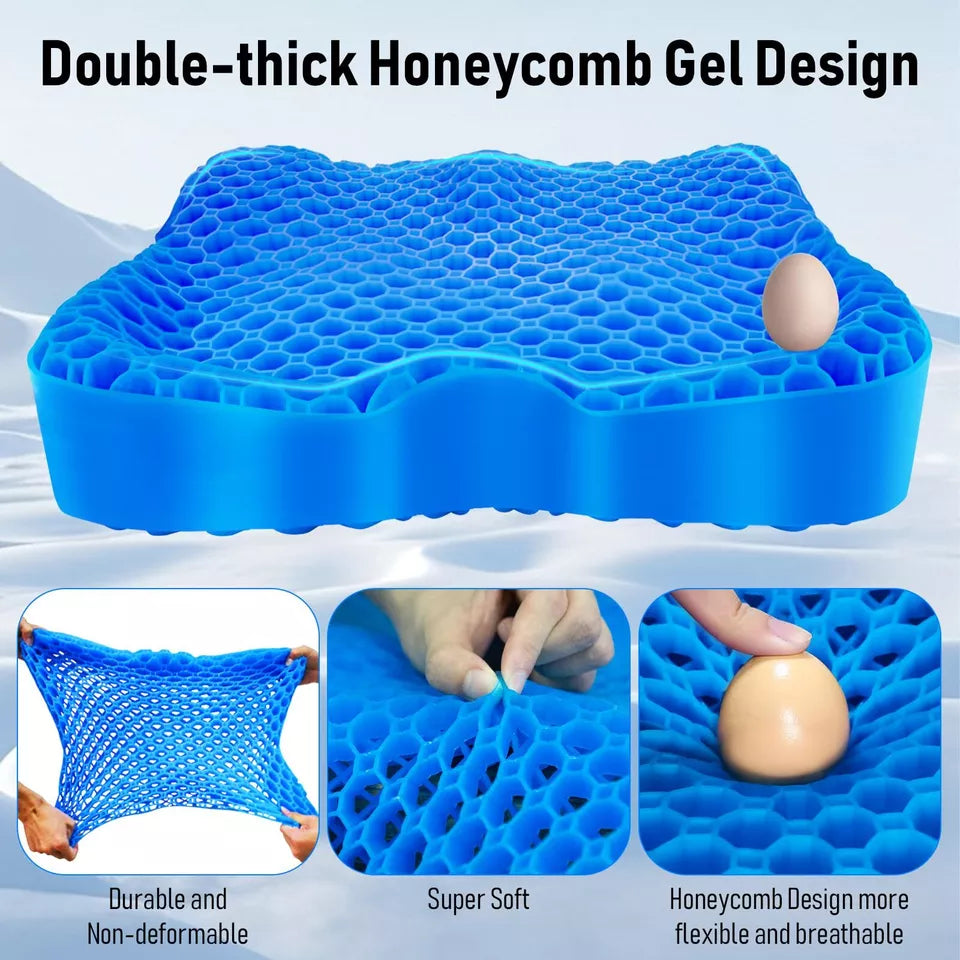 Honeycomb Gel Seat Cushion | Breathable Honeycomb Design