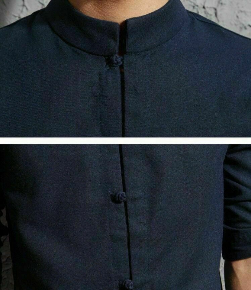 Men's Linen Tang Shirt | 3/4 Sleeve Shirt