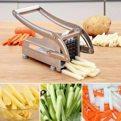 Stainless Steel Potato Slicer | Manual Vegetable Cutter