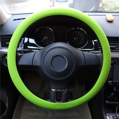 Universal Car Silicone Steering Wheel Cover | Elastic | Non-Slip | Soft Multi-Color