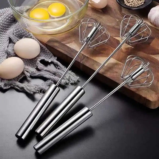 Stainless Steel Semi-Automatic Egg Beater