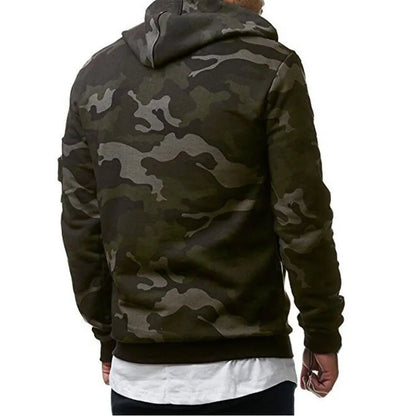 Men's Camouflage Hooded Sweatshirt | Camouflage Casual Jacket - hookupcart